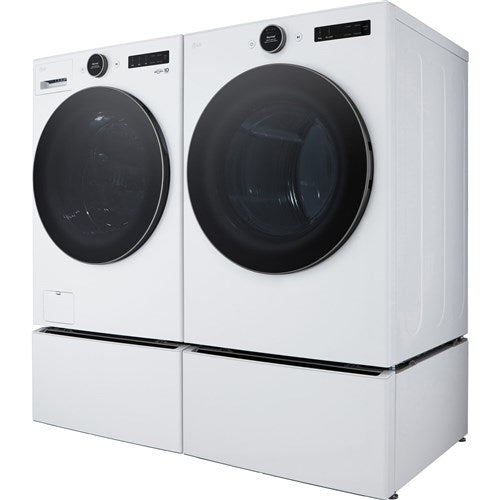 LG - 4.5 CF Front Load Washer (WM5500HWA) & 7.4 CF Electric Dryer (DLEX5500W) - WM5500HWA-E-KIT LG - 4.5 CF Front Load Washer (WM5500HWA) & 7.4 CF Electric Dryer (DLEX5500W) - WM5500HWA-E-KIT