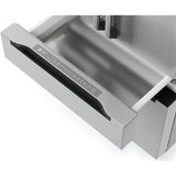 Midea - 22 CF Stainless Steel Counter-Depth 4-Door French Door Dispenser Wi-Fi - MRQ22D7AST Midea - 22 CF Stainless Steel Counter-Depth 4-Door French Door Dispenser Wi-Fi - MRQ22D7AST