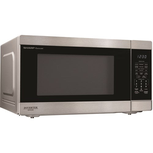 Sharp - 2.2 CF Countertop Microwave Oven, Inverter Technology - Stainless - SMC2266KS Sharp - 2.2 CF Countertop Microwave Oven, Inverter Technology - Stainless - SMC2266KS