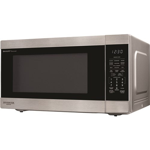 Sharp - 2.2 CF Countertop Microwave Oven, Inverter Technology - Stainless - SMC2266KS Sharp - 2.2 CF Countertop Microwave Oven, Inverter Technology - Stainless - SMC2266KS