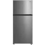 Midea - 18 CF Top Mount Refrigerator, Glass Shelves, Ice Maker Ready, ESTARRefrigerators - MRT18S3AST Midea - 18 CF Top Mount Refrigerator, Glass Shelves, Ice Maker Ready, ESTARRefrigerators - MRT18S3AST