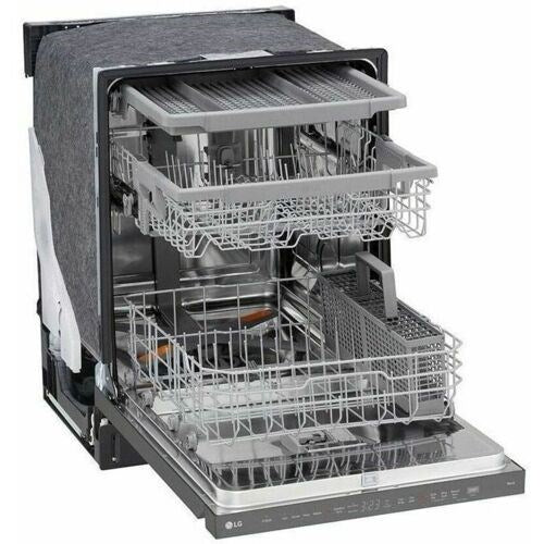 LG - 24" Top Control Dishwasher, 46dB, Hidden Count Down Timer, 3rd Rack - LDPH5554D LG - 24" Top Control Dishwasher, 46dB, Hidden Count Down Timer, 3rd Rack - LDPH5554D