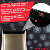 Amana - 10, 000 BTU Portable AC - Black/Gold | AMAP101AD-2 Amana - 10, 000 BTU Portable AC - Black/Gold | AMAP101AD-2