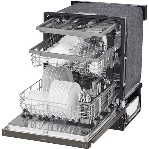 LG - 24" Front Control Dishwasher, 48 dBA, QuadWash, EasyRack Plus, 3rd Rack - LDFN4542D LG - 24" Front Control Dishwasher, 48 dBA, QuadWash, EasyRack Plus, 3rd Rack - LDFN4542D
