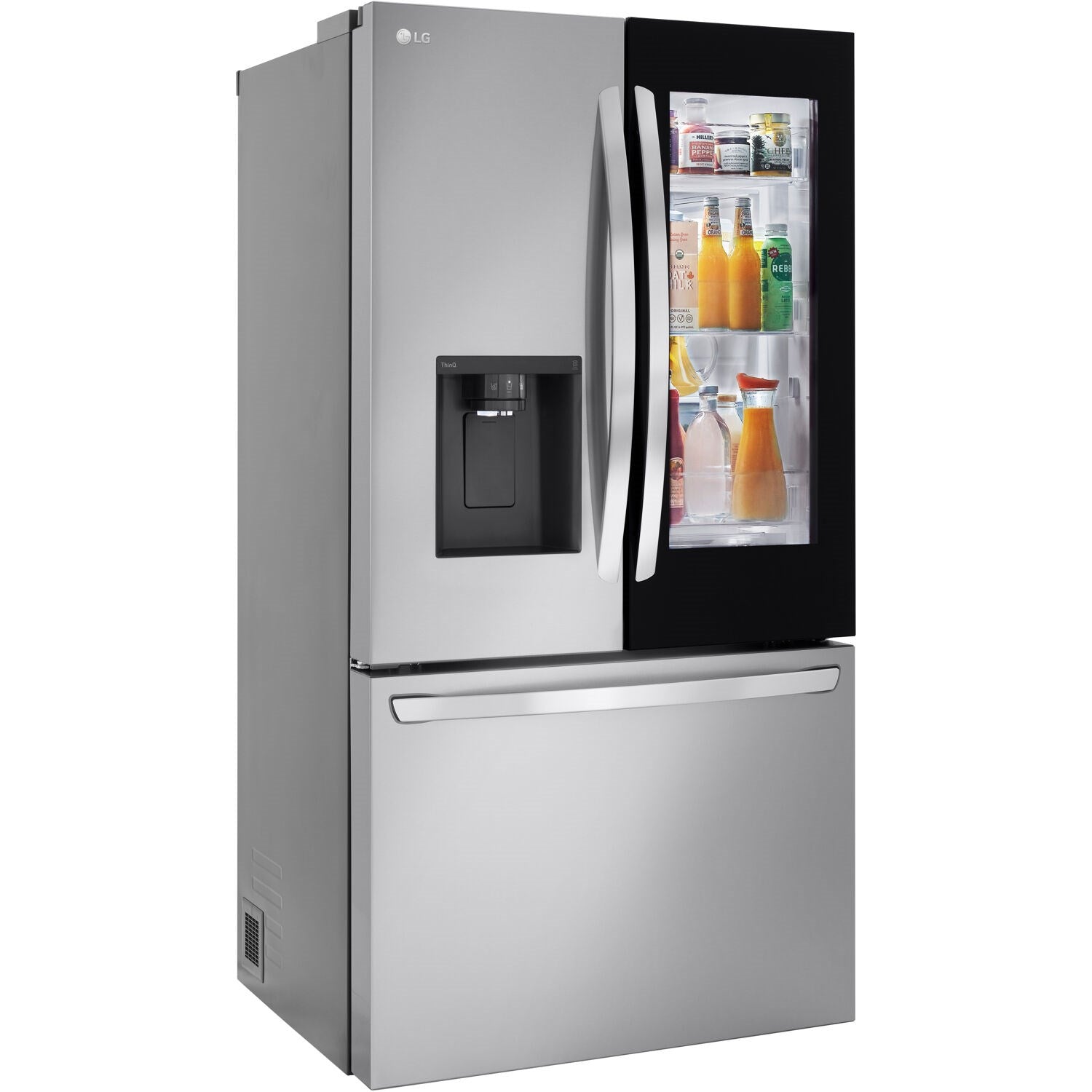 LG - 26 CF 3 Door French Door, InstaView Edge to Edge Only, Ice & Water Dispenser Refrigerators - LRFOC2606S LG - 26 CF 3 Door French Door, InstaView Edge to Edge Only, Ice & Water Dispenser Refrigerators - LRFOC2606S