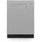 Midea - 24" Top Ctrl Dishwasher, 45 dBA, 3rd Rack, Wi-Fi - Stainless - MDT24P5AST