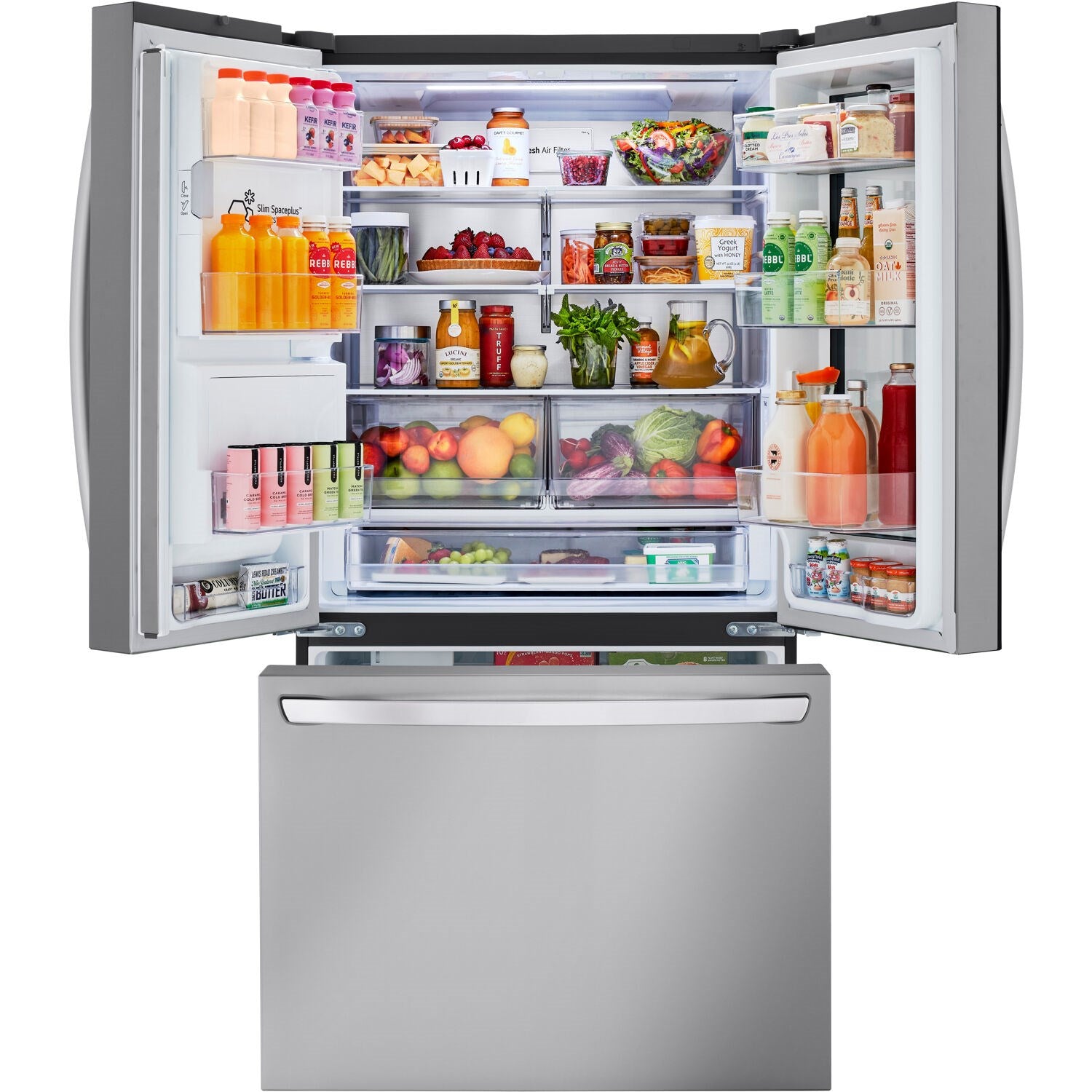 LG - 26 CF 3 Door French Door, InstaView Edge to Edge Only, Ice & Water Dispenser Refrigerators - LRFOC2606S LG - 26 CF 3 Door French Door, InstaView Edge to Edge Only, Ice & Water Dispenser Refrigerators - LRFOC2606S