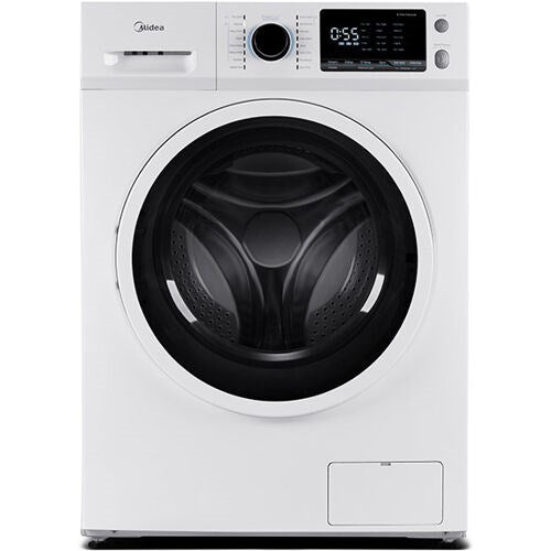 Midea - 24" Front Load Washer, 2.5 cuft, Stainless Tub, Stackable - White - MLH25N7BWW Midea - 24" Front Load Washer, 2.5 cuft, Stainless Tub, Stackable - White - MLH25N7BWW