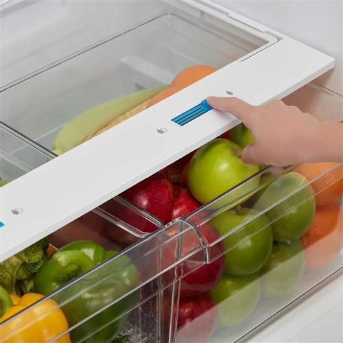 Midea - 21 CF Top Mount Refrigerator, Glass Shelves, Ice Maker Ready, ESTAR - MRT21D3BWW Midea - 21 CF Top Mount Refrigerator, Glass Shelves, Ice Maker Ready, ESTAR - MRT21D3BWW