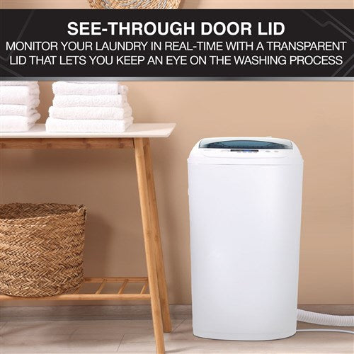Magic Chef - 0.9 Cu. Ft. Topload Washer - White - UBLTCW09W Magic Chef - 0.9 Cu. Ft. Topload Washer - White - UBLTCW09W