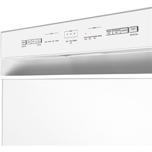Midea - 24" Front Control Dishwasher, 52 dBA, Hybrid Tub - MDF24P1BWW Midea - 24" Front Control Dishwasher, 52 dBA, Hybrid Tub - MDF24P1BWW