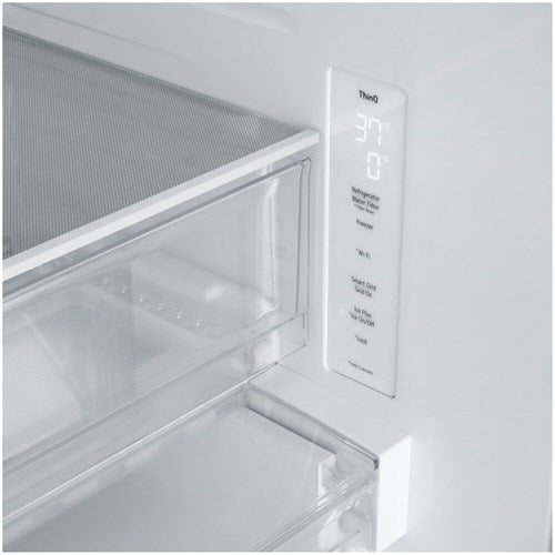 LG - 25 CF Standard Depth Max French Door with Dual Handle, 33 Wide, Dual Ice - LF25H6330D LG - 25 CF Standard Depth Max French Door with Dual Handle, 33 Wide, Dual Ice - LF25H6330D