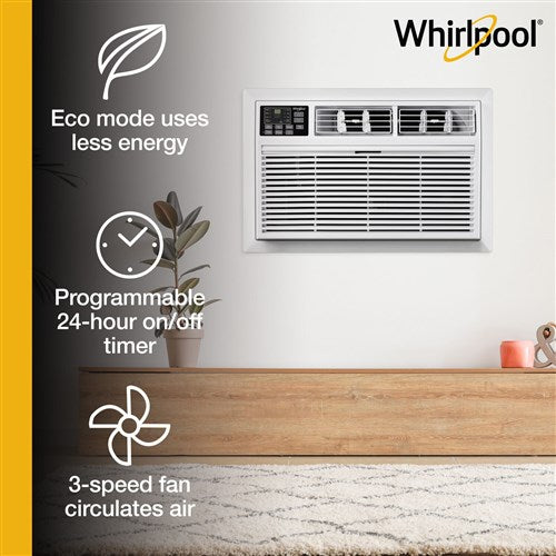Whirlpool - 10,000 BTU Through the Wall AC, Electronic Controls, 230/208V | WHAT102-2BW Whirlpool - 10,000 BTU Through the Wall AC, Electronic Controls, 230/208V | WHAT102-2BW