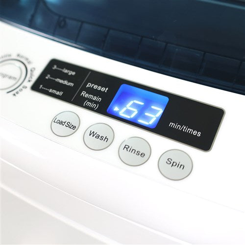 Magic Chef - 0.9 Cu. Ft. Topload Washer - White - UBLTCW09W Magic Chef - 0.9 Cu. Ft. Topload Washer - White - UBLTCW09W