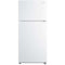 Midea - 18 CF Top Mount Refrigerator, Glass Shelves, Ice Maker Ready, ESTAR - MRT18S3AWW