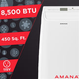 Amana - 13,000 BTU Portable AC Heat/Cool | AMAP14HAW Amana - 13,000 BTU Portable AC Heat/Cool | AMAP14HAW