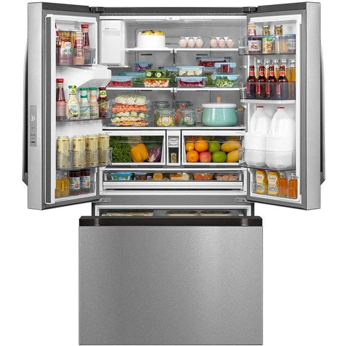 Midea - 29 CF 3-Door French Door, Dual Ice Maker, Water and Ice Dispenser, ESTAR - MRF29D6AST Midea - 29 CF 3-Door French Door, Dual Ice Maker, Water and Ice Dispenser, ESTAR - MRF29D6AST