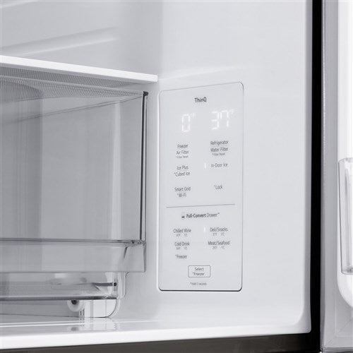 LG - 29 CF 4-Door French Door Refrigerator, Full Convert Drawer, Dual Handle - LF29H8330D LG - 29 CF 4-Door French Door Refrigerator, Full Convert Drawer, Dual Handle - LF29H8330D