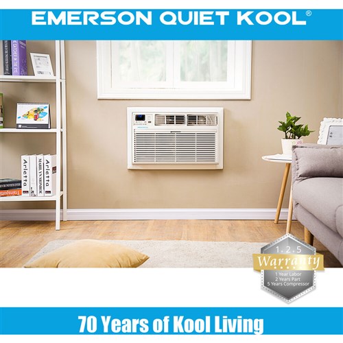 Emerson Quiet - 10000 BTU TTW Heat/Cool Air Conditioner, 230V | EATE10RD2T Emerson Quiet - 10000 BTU TTW Heat/Cool Air Conditioner, 230V | EATE10RD2T
