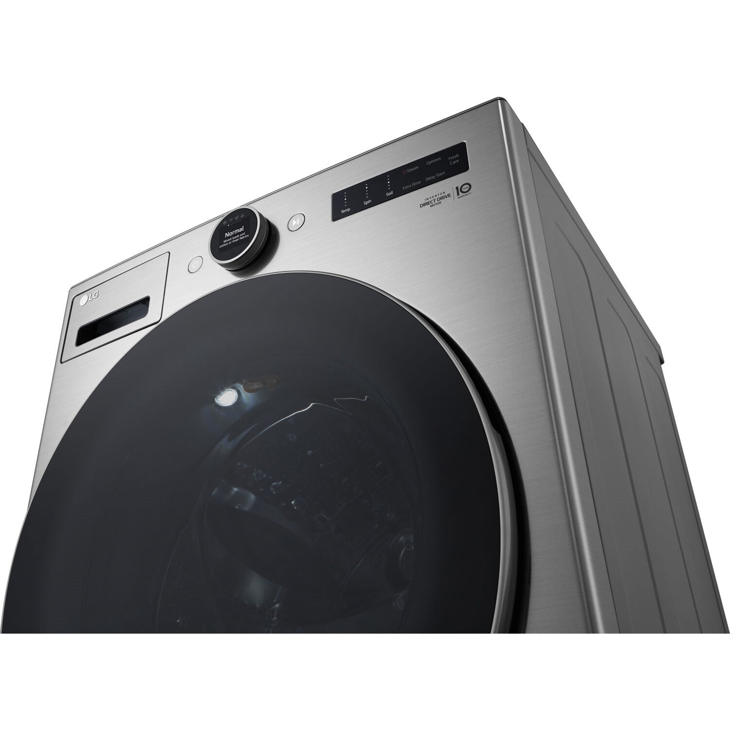 LG - 4.5 CF Ultra Large Capacity Front Load Washer with AIDD, Steam, Wi-Fi Wash Machines - WM5500HVA LG - 4.5 CF Ultra Large Capacity Front Load Washer with AIDD, Steam, Wi-Fi Wash Machines - WM5500HVA