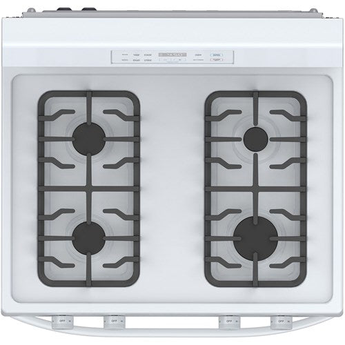 Midea - 30" Gas Range with Steam Clean - MGR30S2AWW Midea - 30" Gas Range with Steam Clean - MGR30S2AWW