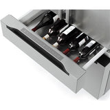 Midea - 22 CF Stainless Steel Counter-Depth 4-Door French Door Dispenser Wi-Fi - MRQ22D7AST Midea - 22 CF Stainless Steel Counter-Depth 4-Door French Door Dispenser Wi-Fi - MRQ22D7AST