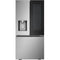 LG - 31 CF Standard Depth Max 3 Door Ref,InstaView DID,Dual Ice,Pocket Handle - LF25S6560S