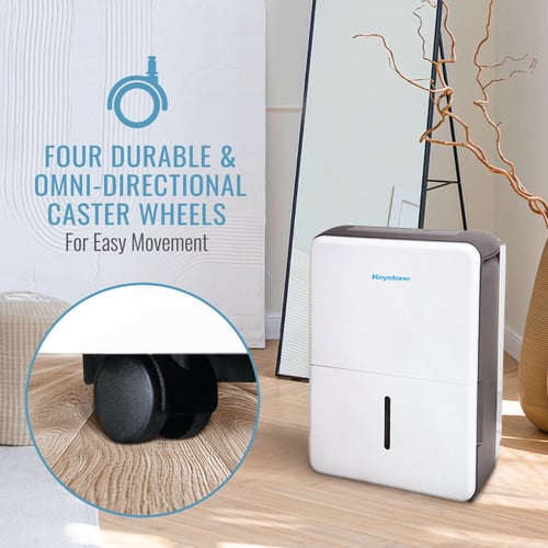 KEYSTONE - 50 Pint Dehumidifier with Built-in Pump, Energy Star, R32 - White - KSTAD506PF KEYSTONE - 50 Pint Dehumidifier with Built-in Pump, Energy Star, R32 - White - KSTAD506PF