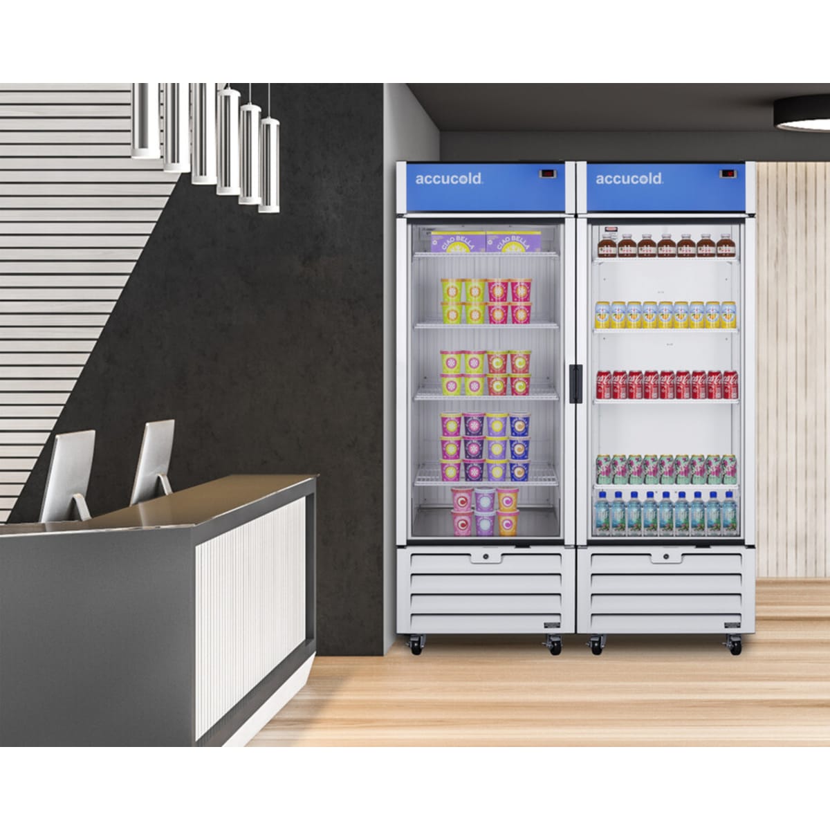 Summit - Full-sized glass door commercial beverage center - SCRR261G Summit - Full-sized glass door commercial beverage center - SCRR261G