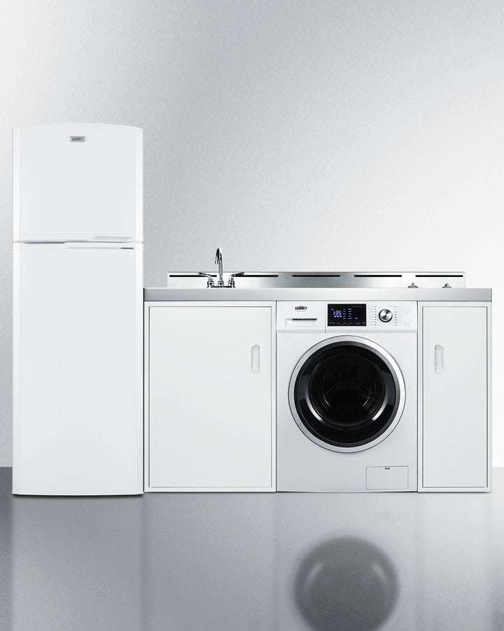 Summit - 83" Wide All-In-One Kitchenette with Washer/Dryer Combo Summit - 83" Wide All-In-One Kitchenette with Washer/Dryer Combo