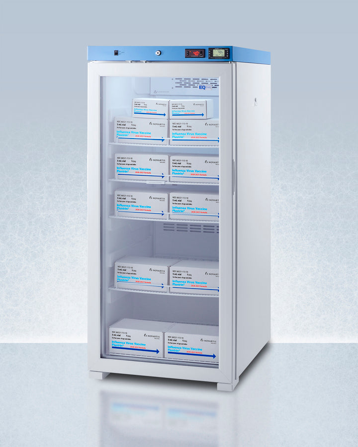 EQTemp - 24" Wide Upright Medical Refrigerator, Certified to NSF/ANSI 456 Vaccine Storage Standard EQTemp - 24" Wide Upright Medical Refrigerator, Certified to NSF/ANSI 456 Vaccine Storage Standard