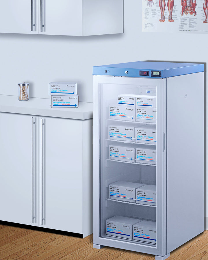 EQTemp - 24" Wide Upright Medical Refrigerator, Certified to NSF/ANSI 456 Vaccine Storage Standard EQTemp - 24" Wide Upright Medical Refrigerator, Certified to NSF/ANSI 456 Vaccine Storage Standard