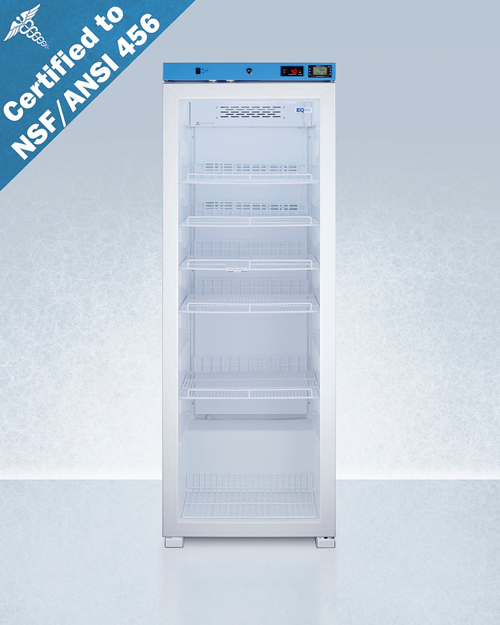 EQTemp - 24" Wide Upright Medical Refrigerator, Certified to NSF/ANSI 456 Vaccine Storage Standard EQTemp - 24" Wide Upright Medical Refrigerator, Certified to NSF/ANSI 456 Vaccine Storage Standard