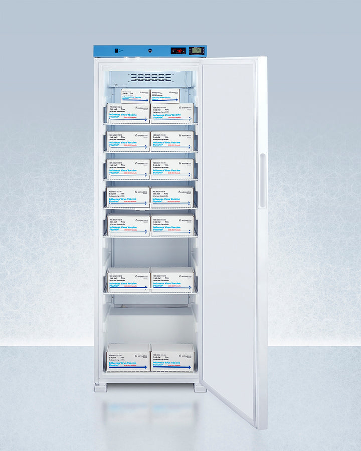 EQTemp - 24" Wide Upright Medical Refrigerator, Certified to NSF/ANSI 456 Vaccine Storage Standard EQTemp - 24" Wide Upright Medical Refrigerator, Certified to NSF/ANSI 456 Vaccine Storage Standard