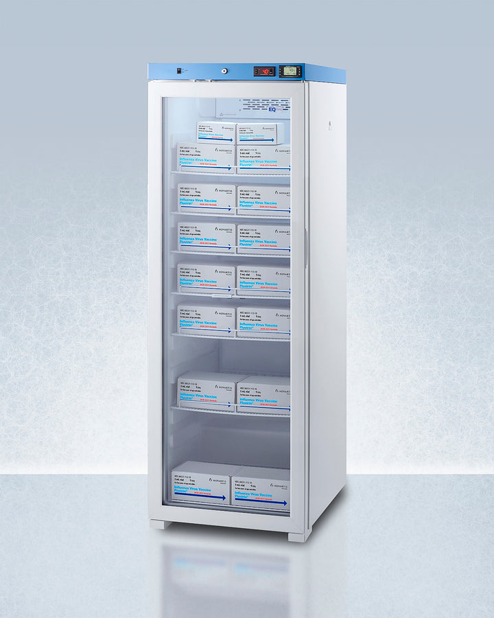 EQTemp - 24" Wide Upright Medical Refrigerator, Certified to NSF/ANSI 456 Vaccine Storage Standard EQTemp - 24" Wide Upright Medical Refrigerator, Certified to NSF/ANSI 456 Vaccine Storage Standard