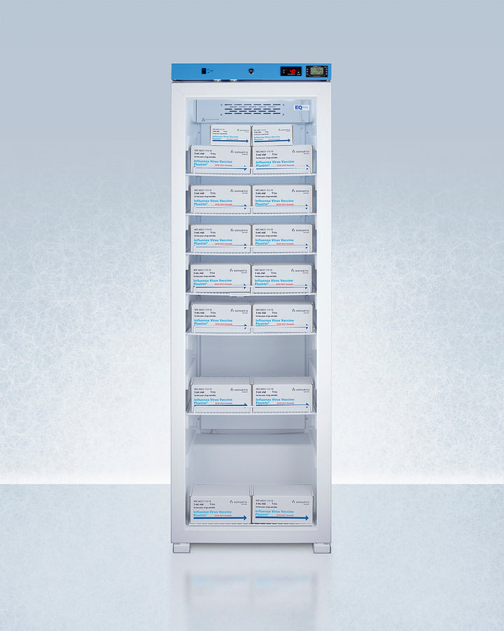 EQTemp - 24" Wide Upright Medical Refrigerator, Certified to NSF/ANSI 456 Vaccine Storage Standard EQTemp - 24" Wide Upright Medical Refrigerator, Certified to NSF/ANSI 456 Vaccine Storage Standard
