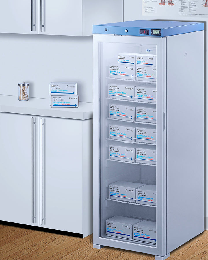 EQTemp - 24" Wide Upright Medical Refrigerator, Certified to NSF/ANSI 456 Vaccine Storage Standard EQTemp - 24" Wide Upright Medical Refrigerator, Certified to NSF/ANSI 456 Vaccine Storage Standard
