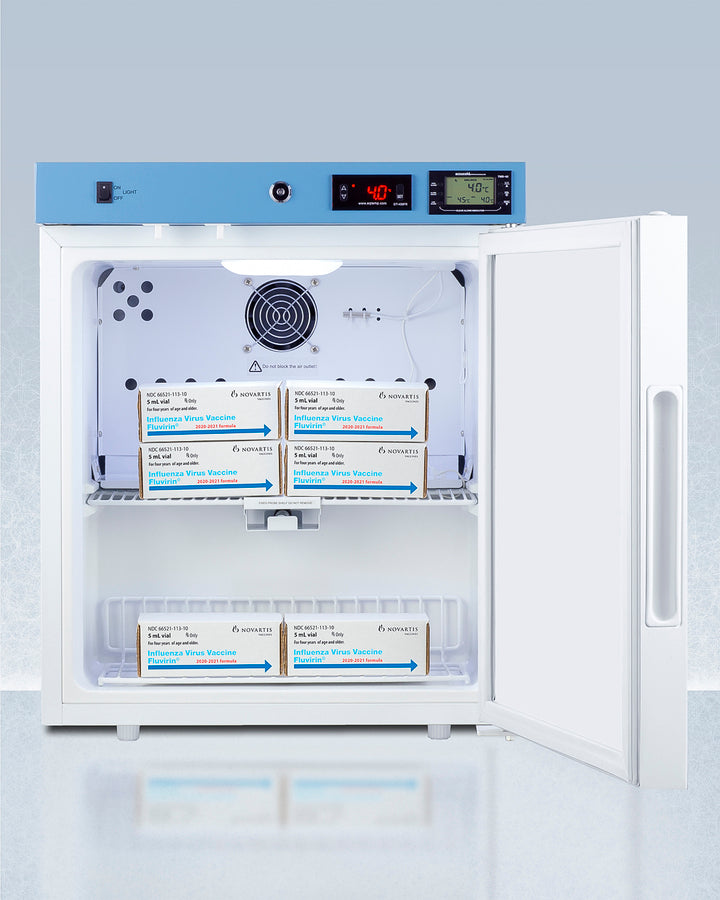 EQTemp - 19" Wide Compact Medical Refrigerator, Certified to NSF/ANSI 456 Vaccine Storage Standard EQTemp - 19" Wide Compact Medical Refrigerator, Certified to NSF/ANSI 456 Vaccine Storage Standard