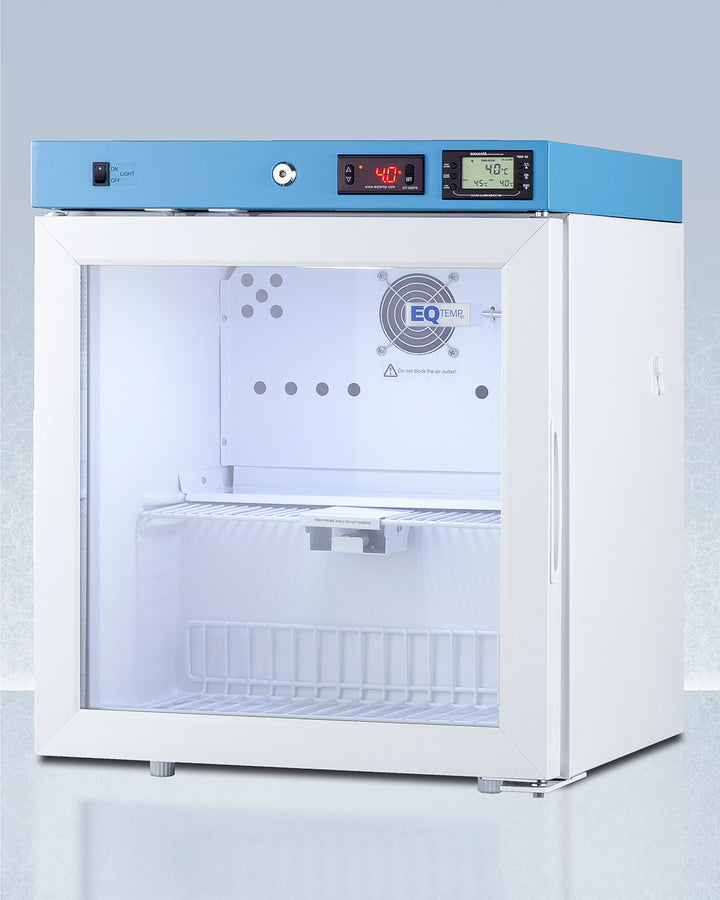 EQTemp - 19" Wide Compact Medical Refrigerator, Certified to NSF/ANSI 456 Vaccine Storage Standard EQTemp - 19" Wide Compact Medical Refrigerator, Certified to NSF/ANSI 456 Vaccine Storage Standard