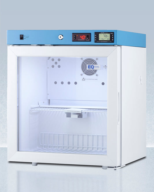 EQTemp - 19" Wide Compact Medical Refrigerator, Certified to NSF/ANSI 456 Vaccine Storage Standard