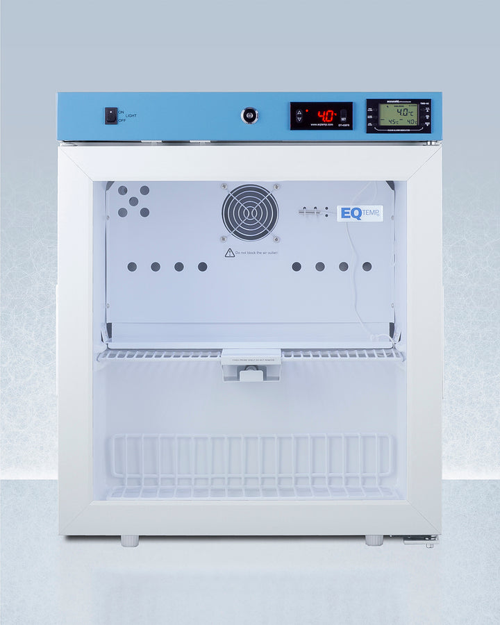 EQTemp - 19" Wide Compact Medical Refrigerator, Certified to NSF/ANSI 456 Vaccine Storage Standard EQTemp - 19" Wide Compact Medical Refrigerator, Certified to NSF/ANSI 456 Vaccine Storage Standard