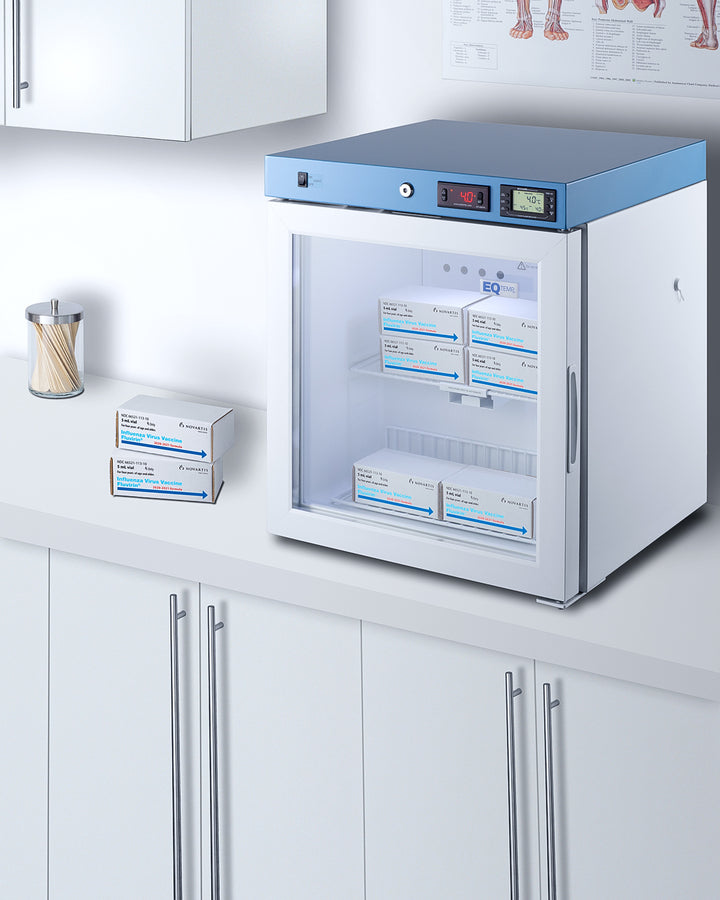 EQTemp - 19" Wide Compact Medical Refrigerator, Certified to NSF/ANSI 456 Vaccine Storage Standard EQTemp - 19" Wide Compact Medical Refrigerator, Certified to NSF/ANSI 456 Vaccine Storage Standard