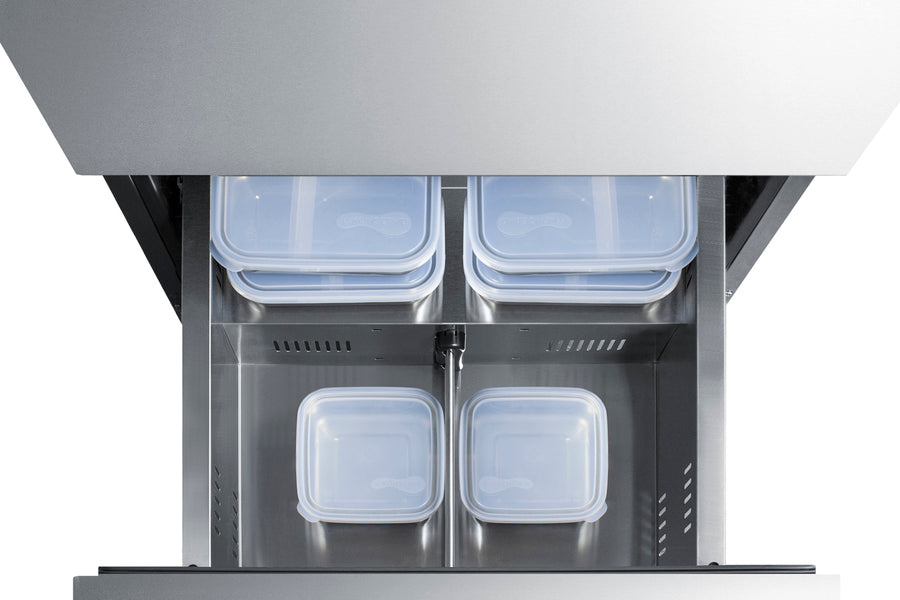 Summit - 24" wide indoor/outdoor ADA compliant 2-drawer all-freezer - ADFD2D24 Summit - 24" wide indoor/outdoor ADA compliant 2-drawer all-freezer - ADFD2D24