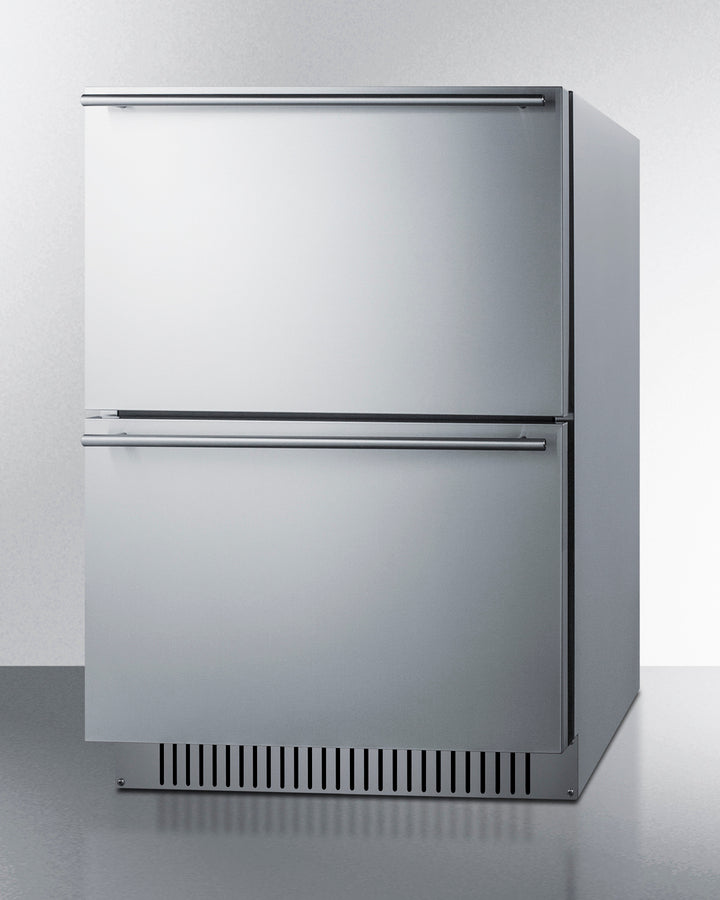 Summit - 24" wide indoor/outdoor 2-drawer all-refrigerator - ADRD241CSS Summit - 24" wide indoor/outdoor 2-drawer all-refrigerator - ADRD241CSS