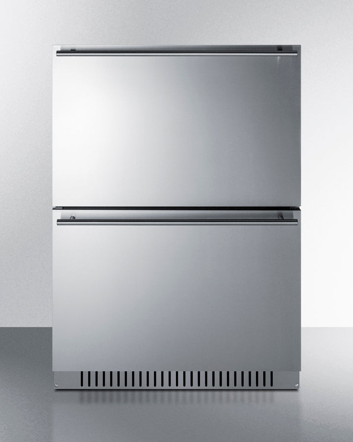 Summit - 24" wide indoor/outdoor 2-drawer all-refrigerator - ADRD241CSS Summit - 24" wide indoor/outdoor 2-drawer all-refrigerator - ADRD241CSS