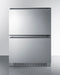 Summit - 24" wide indoor/outdoor 2-drawer all-refrigerator - ADRD241CSS