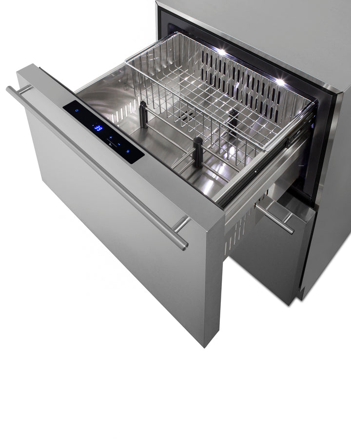 Summit - 24" wide indoor/outdoor 2-drawer all-refrigerator - ADRD241CSS Summit - 24" wide indoor/outdoor 2-drawer all-refrigerator - ADRD241CSS