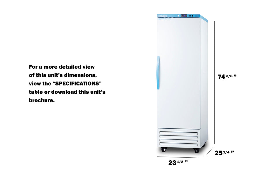 Summit - Performance Series upright frost-free Pharma-Vac all-freezer - AFS14PVDL2B Summit - Performance Series upright frost-free Pharma-Vac all-freezer - AFS14PVDL2B