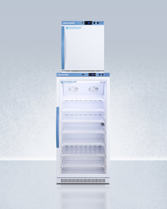 Summit - 24" Wide Performance Series All-Refrigerator/All-Freezer Combination - ARG8PV-AFZ1PVSTACK