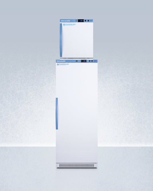 Summit - 24" Wide Performance Series All-Refrigerator/All-Freezer Combination - ARS12PV-AFZ1PVSTACK